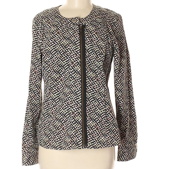 Cabi #5099 Cliffside Jacket Asymmetrical Zipper Cotton Spandex Size Medium - Picture 1 of 7